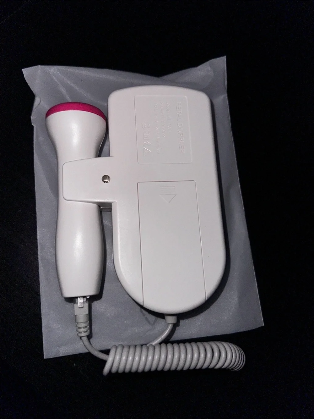 Fetal Doppler Baby Heartbeat Monitor with accessories Gel and Batteries - Pink